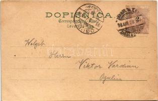 1898 (Vorläufer) Zagreb, Zágráb, Agram; Jelacicev trg, Ilica, Prvostolna crkva, Hrvatsko narod. zem ...