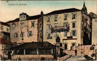 1912 Korcula, Curzola; Pozdrav iz Kurcule (szakadás / tear)