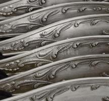 Alpakka desszertes villa szett hat személyes dobozában