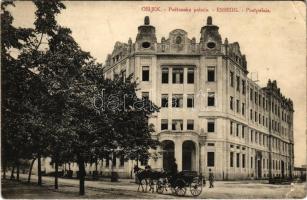 Eszék, Essegg, Osijek; Postanska palaca / Posta palota / post palace (EK)