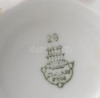 Zsolnay manófüles tejkiöntő. Jelzett, hibátlan, m: 10 cm