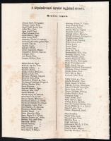 cca 1870 A Képzőművészeti Társulat kitöltetlen alapító (adomány) levele, benne a Képzőművészeti Társ...