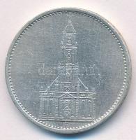 Német Harmadik Birodalom 1934F 5M Ag "Garnisonkirche" T:XF German Third Reich 1934F 5 Reic...