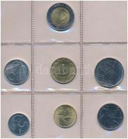Olaszország 1986. 5L-100L (5xklf) forgalmi sor fóliatokban T:UNC Italy 1986. 5 Lire - 100 Lire (5xdi...