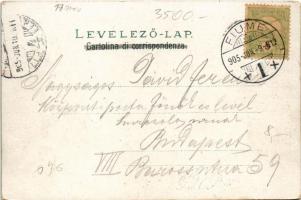 1905 Fiume, Rijeka; Schloss Tersatto / Trsat castle (EK)