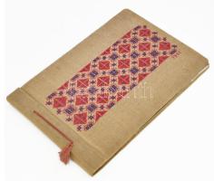 cca 1930-1940 Régi fotóalbum, 176 db feliratozott, beragasztott fotóval, sok erdélyi képpel (Nagyvár...