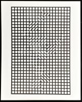 Vasarely Victor (1908-1997): Corpusculaires. Szitanyomat, papír. Jelzés nélkül. Neuchatel, 1973, Édi...