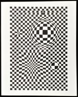 Vasarely Victor (1908-1997): Corpusculaires. Szitanyomat, papír. Jelzés nélkül. Neuchatel, 1973, Édi...