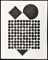 Vasarely Victor (1908-1997): Corpusculaires. Szitanyomat, papír. Jelzés nélkül. Neuchatel, 1973, Édi...