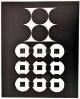 Vasarely Victor (1908-1997): Corpusculaires. Szitanyomat, papír. Jelzés nélkül. Neuchatel, 1973, Édi...