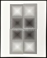 Vasarely Victor (1908-1997): Corpusculaires. Szitanyomat, papír. Jelzés nélkül. Neuchatel, 1973, Édi...