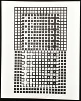 Vasarely Victor (1908-1997): Corpusculaires. Szitanyomat, papír. Jelzés nélkül. Neuchatel, 1973, Édi...