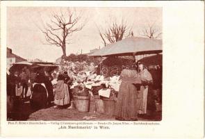 Wien, Vienna, Bécs; Am Naschmarkt. Phot. F. Ritter, Verlag d. Vereines v. gold. Kreuze / market (EK)