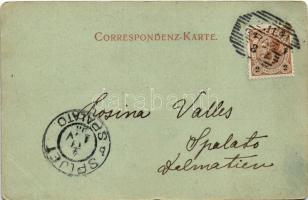 1898 (Vorläufer) Graz, Schlossbergbahn am Nacht / night (EK)