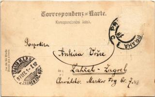 1897 (Vorläufer) Praha, Prague, Prága; Praha z. Letné (cut)