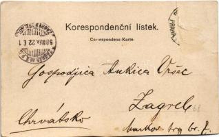 1898 (Vorläufer) Praha, Prague, Prága; Zizkov (cut)