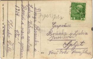 1914 Stanberg-Quartett aus Graz, Musik a la Schrammel mit Ia. Gesängs-Einlagen / Osztrák négyes zene...