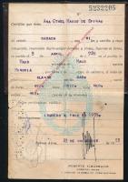 1955 Argentin személyi igazolvány magyar származású személy részére