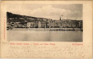 1900 Budapest I. Tabán a Dunáról nézve. Divald Károly 50.