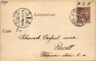 1900 Budapest I. Tabán a Dunáról nézve. Divald Károly 50