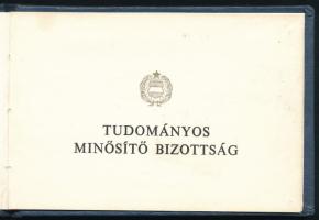 1987 Kandidátusi oklevél, többek között Mádl Ferenc aláírásával
