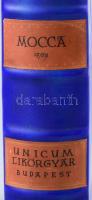 Unicum Mocca porcelán titokbutykos. Unicum Likőrgyár Budapest. Kézzel festett könyv alakú porcelán i...
