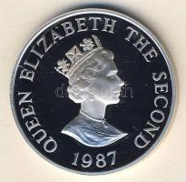 Jersey 1987. 2Ł Ag "WWF-Rózsaszín galamb" T:PP Csak 25.000db! Tanúsítvánnyal!