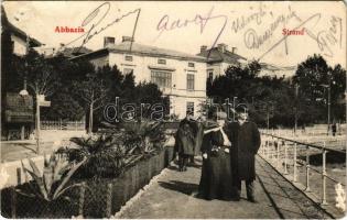 1907 Abbazia, Opatija; Strand (b)