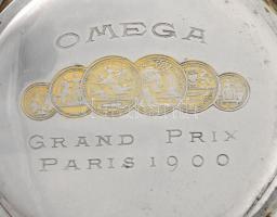 Omega kézi felhúzós férfi zsebóra.Hibátlan számlap, hiányos ezüst tok, működik, jelzett szerkezet. d...