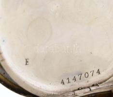 Omega kézi felhúzós férfi zsebóra.Hibátlan számlap, hiányos ezüst tok, működik, jelzett szerkezet. d...