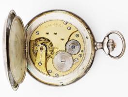 Omega kézi felhúzós férfi zsebóra.Hibátlan számlap, hiányos ezüst tok, működik, jelzett szerkezet. d...