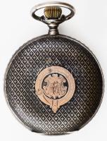 Niellós ezüst kézi felhúzós férfi zsebóra.Szép számlap, üveg nélkül ,jelzett, tisztításra szorul, ki...