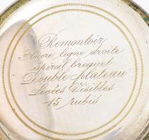 Niellós ezüst kézi felhúzós férfi zsebóra.Szép számlap, üveg nélkül ,jelzett, tisztításra szorul, ki...