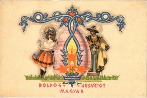 Boldog magyar húsvétot! / Hungarian Easter irredenta greeting s: Bozó Gyula