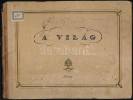 Szép Ernő: A világ. Versek. Bécs, 1921., Szerzői, (Johann N. Vernay-ny.). 63+ 1 p. Első kiadás. Kiadói haránt-alakú félvászon-kötés, kopott, foltos borítóval, sérült gerinccel.