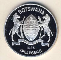 Botswana 1986. 2P Ag "WWF-Zambézi kócsag" T:PP Csak 25.000db! Tanúsítvánnyal!