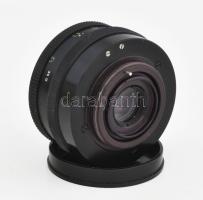 Tessar 2.8/50 Carl Zeiss Jena objektív, sapkával