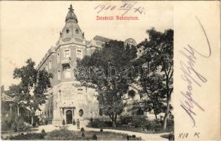 1910 Budapest XIV. István úti szanatórium és vízgyógyintézet (a mai Ajtósi Dürer sor és Hungária körút sarkán állt)