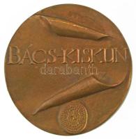 Lapis András (1942-) DN &quot;Bács-Kiskun / Kodály Zoltán - Petőfi Sándor - Mathiász János&quot; bronz emlékérem (93mm) T:AU patina