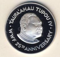 Tonga 1986. 2P Ag "WWF-Hosszúszárnyú bálna" T:PP Csak 25.000db! Tanúsítvánnyal!