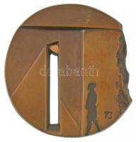 Karizs János (1956-) 2019. "Átjáró" bronz ÉKE tagsági érem, hátoldalán "É.K.E. (Éremkedvelők Egyesülete) 2019.", peremén "22/31" sorszámmal (96x91mm) T:UNC kis patina