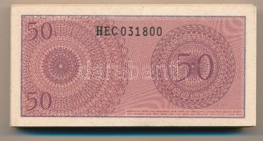 Indonézia 1964. 50s (100x) sorszámkövető sorozatokkal T:UNC-XF Indonesia 1964. 50 Sen (100x) with co...