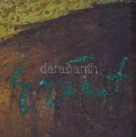 Ezüst György (1935-2017): Őszi hangulat. Olaj, farost, jelzett. Fakeretben, 46×36 cm