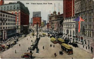 New York, Times Square, trams, automobiles (fl)