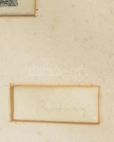 Rudnay Gyula (1878-1957): Pásztorleány. Rézkarc, papír, jelzett. Dekoratív, üvegezett fakeretben, 22...