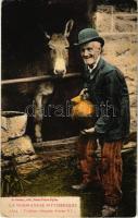 La Normandie Pittoresque. Voulox trinquiy d'aveu li?... / French folklore, man with donkey (EK)