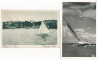 Balaton - 14 db RÉGI balatoni képeslap