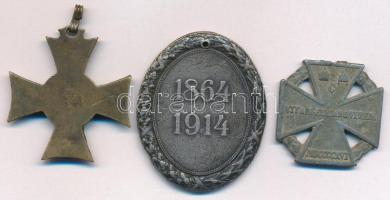 1913. "Mozgósítási Kereszt / 1912-1913-as Emlékkereszt" bronz kitüntetés mellszalag nélkül...
