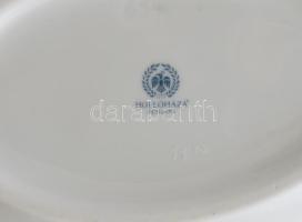 Hollóházi Hortenzia mintás bonbonier, jelzett, matricás, hibátlan, h: 15 cm