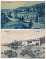 36 db RÉGI horvát és olasz képeslap vegyes minőségben: Fiume, Trieste és Abbázia... / 36 pre-1945 Cr...